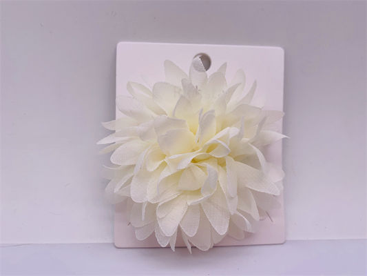 Clip de cabelo de flor de baile branco, elástico, acessórios de cabelo de casamento