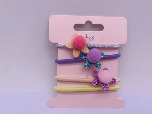 Festa de festas Acessórios de cabelo infantil, gravata de cabelo durável 4 peças um conjunto