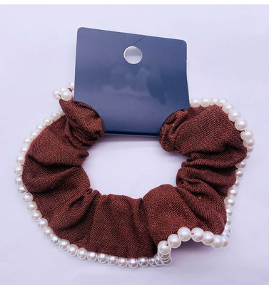Acessórios de cabelo de tecido de algodão Scrunchies duráveis para mulheres meninas