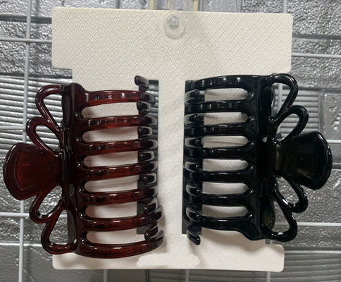 Acessórios de cabelo de plástico leves Grampos de garra Forma prática de coroa