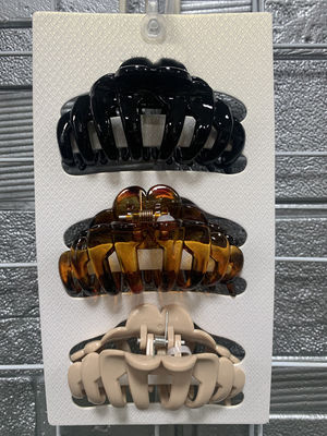 Multicolor Clip de cabelo plástico grande Prático Elegante Moderno