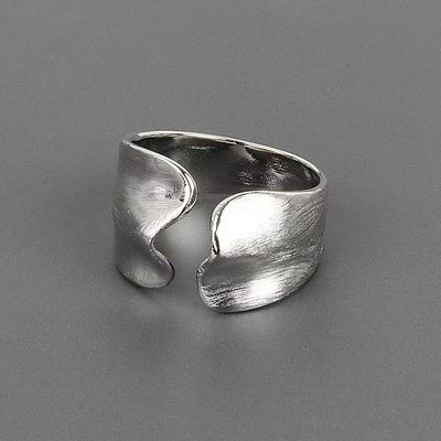 Sterling Silver Fancy Ladies Ring Portátil Prático Estilo de Moda