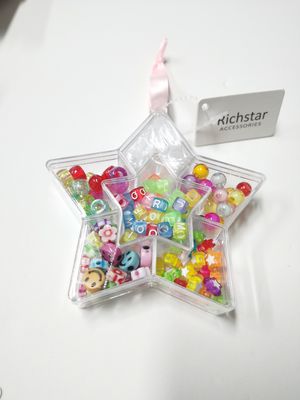 Brinquedos para crianças braceletes de jóias contas multicoloridas leve