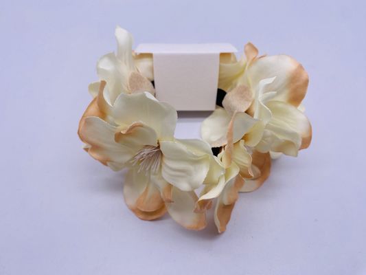 Acessório de cabelo de flores portátil para adultos Scrunchie para crianças