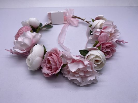 Cabelo de flor de mulher acessório coroa faixa durável leve