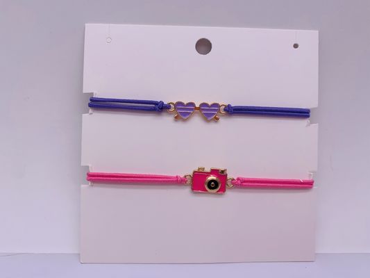 9 polegadas Pink Ladies Fashion Bracelets Corda Prático Reutilizável