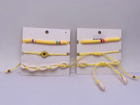 Braceletes de praia elásticos duráveis e bonitos Reutilizáveis de vários tamanhos