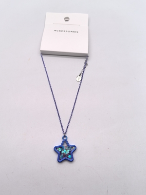 Pendente de Estrela Azul Colar de Prata para o Seu Estilo