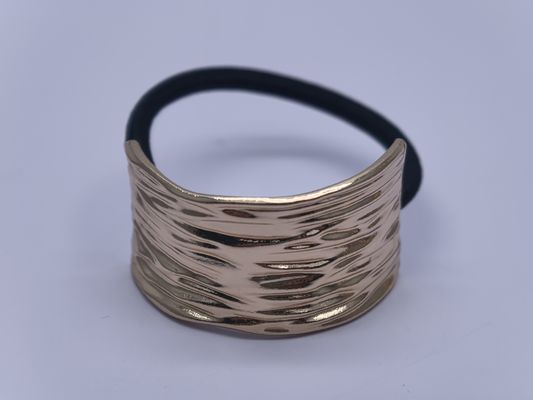 Cravos de cabelo de metal dourado elástico com desenhos em forma de arco para homens cabelo médio