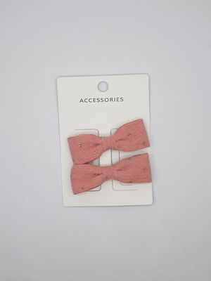 Tecido Arcos Rosa Grampos de cabelo Crianças Acessórios de cabelo Para meninas