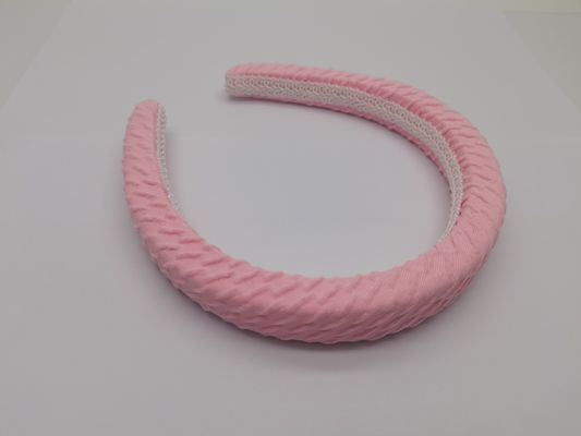 Banda de cabelo de tecido rosa para uso diário
