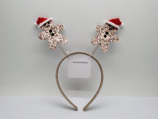 Acessórios de cabelo de Natal de tamanho médio para crianças e adultos