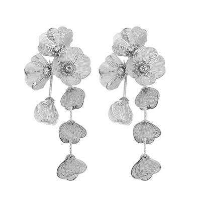 Brincos Unisex sofisticados com estilo vintage e acabamento dourado polido