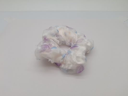 Moda Silk Hair Ties Scrunchies com padrões coloridos para mulheres meninas