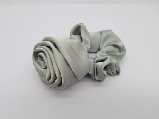Elegantes Scrunchies de cabelo rosa, Scrunchies de gravatas de cabelo para mulheres