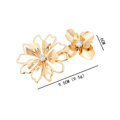 Grampos de cabelo de metal de flores de moda com vários tamanhos