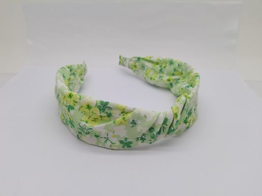 Padrões verdes puros e frescos Faixa de cabelo personalize o design e a cor