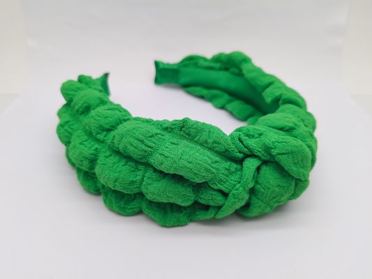 Banda de cabelo verde criativa para uso diário ou performance