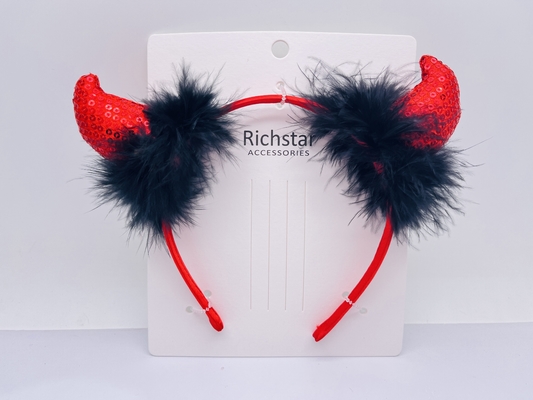 Faixa de cabelo unisex de Halloween em vários materiais ideal para o visual festivo das crianças