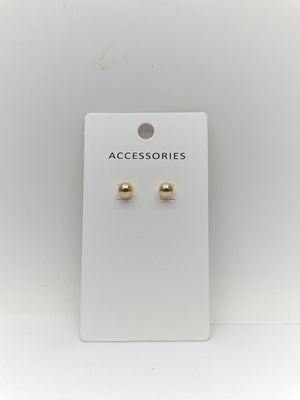 Basic Design Metal Pearl Earrings for Unisex Durável e Acessível
