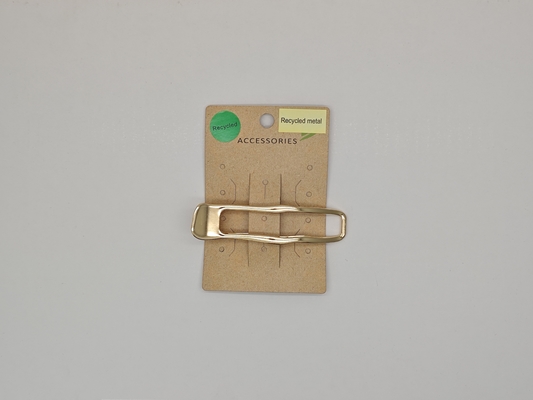 Grampos de cabelo de metal dourado reciclado perfeitos para estilo diário e geométrico