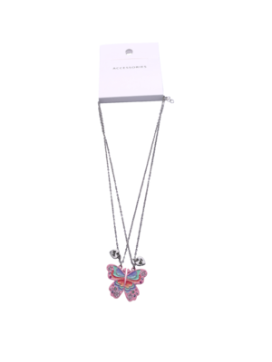 Lindos Colares Magnéticos de Borboleta BFF para 2 Colar de Amizade de Borboleta Esmaltada para Adolescentes Meninas Mulheres Melhor Amiga Presente de Aniversário