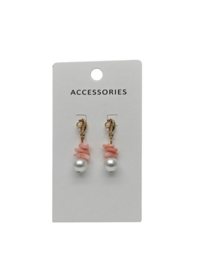 Brincos de pedra natural de pérolas para meninas