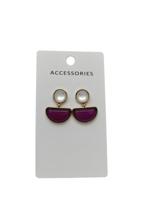 Brincos de argola geométricos elegantes para mulheres Design simples de gota d'água Acessórios de joalheria modernos e clássicos