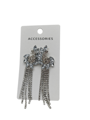 Nova Chegada Moda Moda Rhinestone Tassel Drop Brinquedos para Mulheres Luxo Full Crystal Tassel Brinquedos Declaração Joias