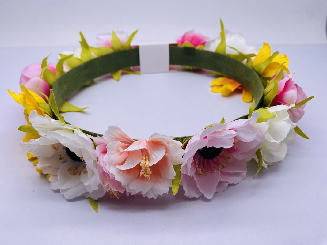 Meninas Cabelo de Flores Elástico Acessório Banda de Cabeça Multicolor Durável