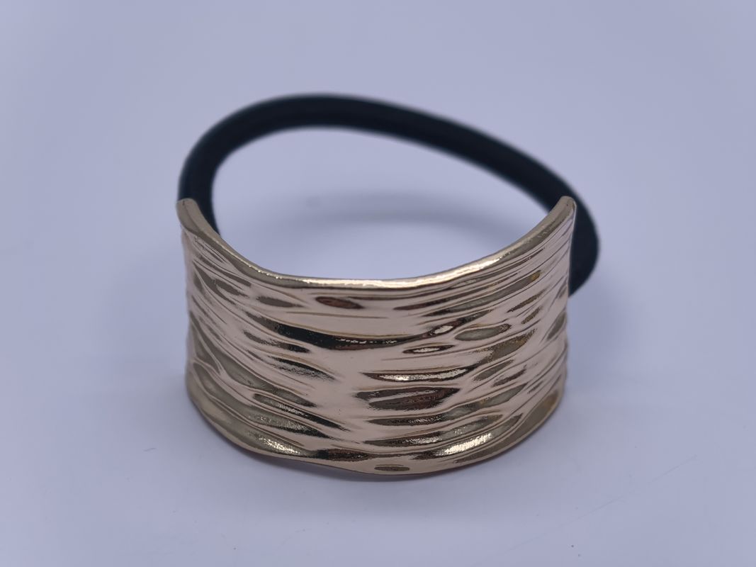 Cravos de cabelo de metal dourado elástico com desenhos em forma de arco para homens cabelo médio