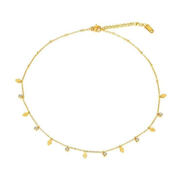 Braceletes de metal elegantes com encanto para mulheres