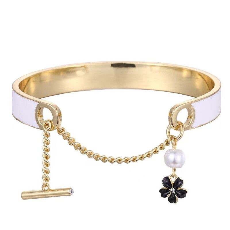 Braceletes elegantes de garra de lagosta para uso formal e casual comprimento 7-8 polegadas