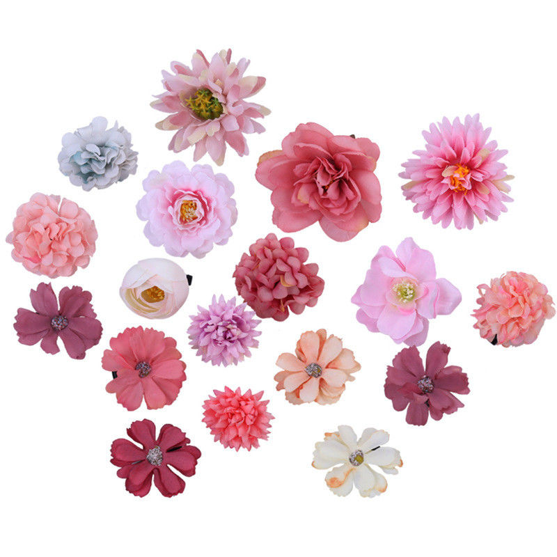 Grampos de cabelo de flores duráveis para qualquer roupa com várias cores