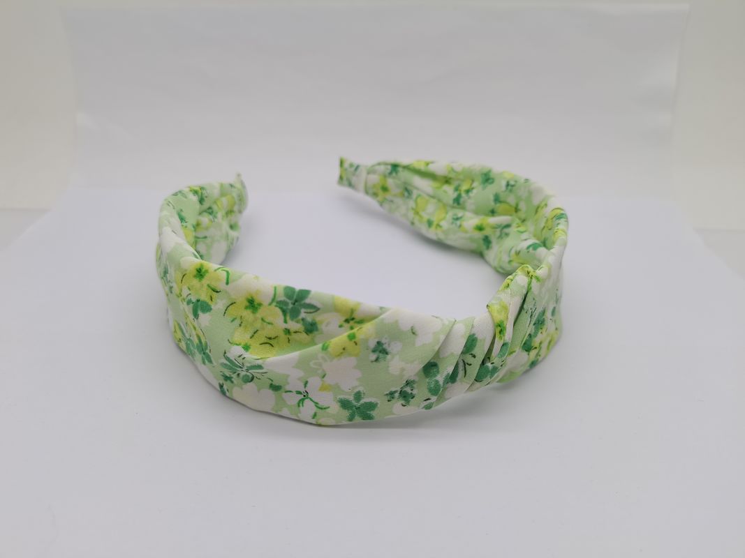 Padrões verdes puros e frescos Faixa de cabelo personalize o design e a cor