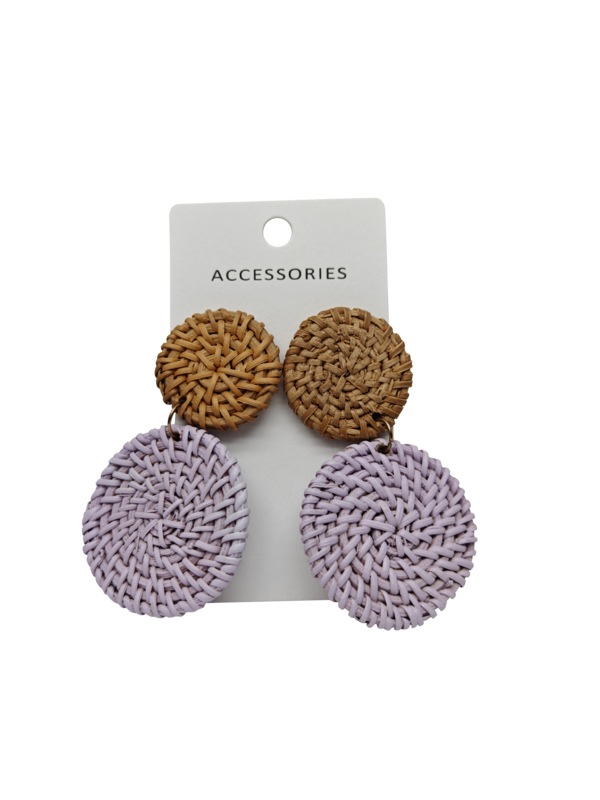 Brincos Pendurados Artesanais de Bambu para Mulheres, Casuais, Formais, Festas