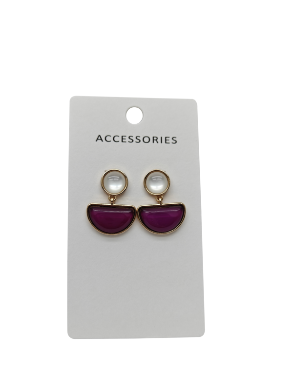 Brincos de argola geométricos elegantes para mulheres Design simples de gota d'água Acessórios de joalheria modernos e clássicos