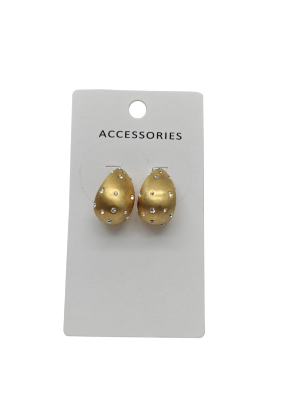 Brincos de lágrima banhados a ouro com formato de morango Brincos de aço inoxidável grossos para mulheres