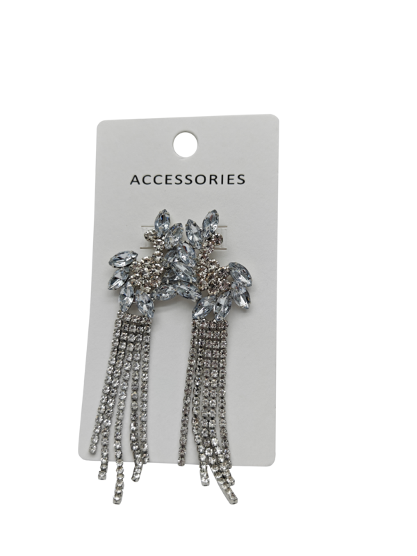 Nova Chegada Moda Moda Rhinestone Tassel Drop Brinquedos para Mulheres Luxo Full Crystal Tassel Brinquedos Declaração Joias