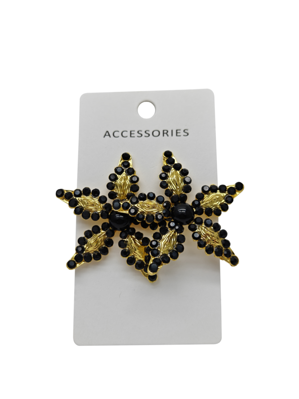 Brincos Boho de Luxo para Mulheres Brincos de Flor Delicados Bohemian Feitos à Mão com Zircônia Cúbica